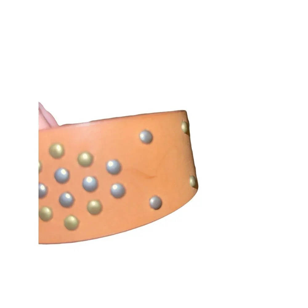 INC International Concepts Studded Belt (Cognac, Size Medium)